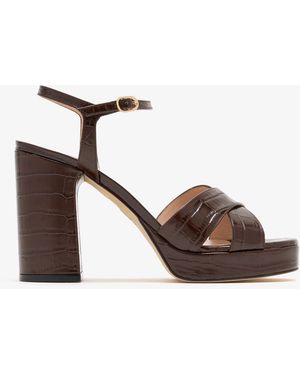 Stuart Weitzman Dayna 100 Platform Sandals - Brown