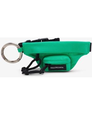 Balenciaga Micro Beltpack Bracelet Keyring - Green