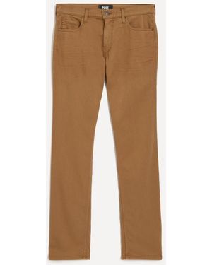 PAIGE Transcend Federal Slim Straight Jeans - Natural