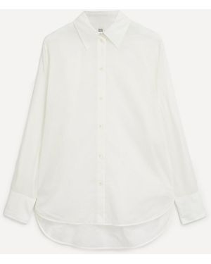 TOTEME Kimono-Sleeve Cotton Shirt - White