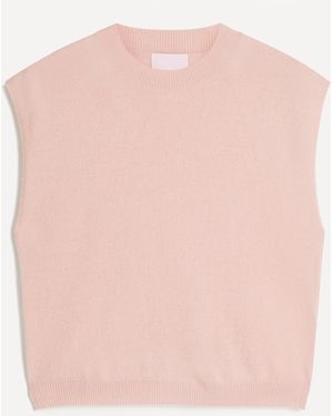 Crush Women's Lucca Crew Neck Cashmere Tank - Pink