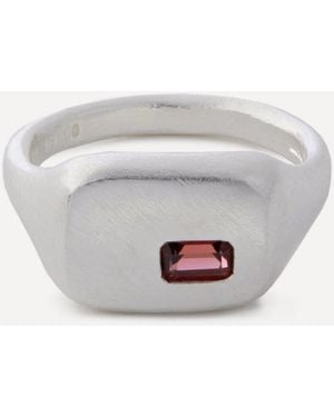 Seb Brown Seb Sterling Frame Signet Ring Luxury Christmas Gift / Present - White