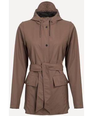 Rains Curve Jacket - Brown