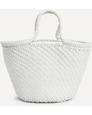 Dragon Diffusion Women's Martha Drawstring Basket Bag - White