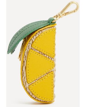 Liberty Raffia Lemon Coin Purse - Yellow