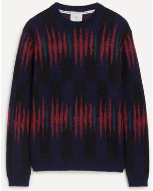 Percival Chromatic Mohair Jumper Multi - Blue