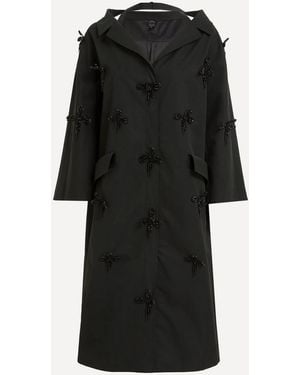 Huishan Zhang Felix Embroidered Coat - Black