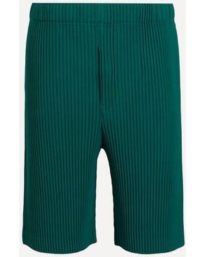 Homme Plissé Issey Miyake MC MAY Pleated Shorts - Green