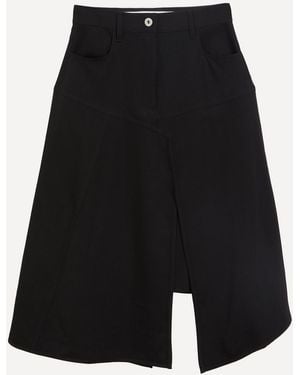 JW Anderson Patchwork A-Line Skirt - Black