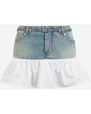 GIMAGUAS Women's Berta Silver-studded Cargo Skirt 10 - White