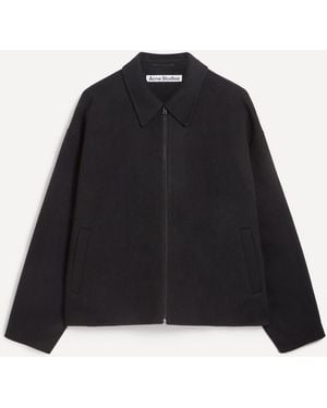 Acne Studios Wool Zipper Jacket - Black