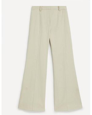 Clea Hunter Embroidered Trousers - Natural