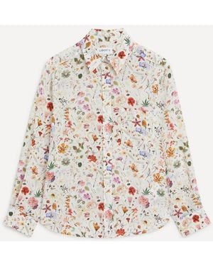 Liberty Relaxed Silk Shirt - Natural