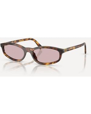 Miu Miu Rectangle Sunglasses - Natural