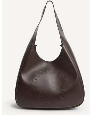 Stella McCartney Logo Soft Hobo Tote Bag - Brown