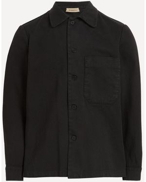 Barena Cedrone Saliota Cotton Overshirt - Black