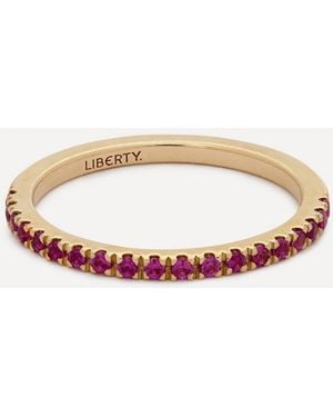 Liberty 9Ct Ruby Ring - White