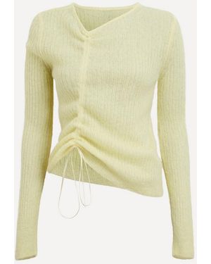 Cecilie Bahnsen Ussi Soft Alpaca-Blend Knitted Pullover - Yellow