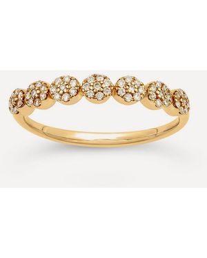 Dinny Hall 14Ct Starflower Diamond Half Eternity Ring Luxury Gift - White