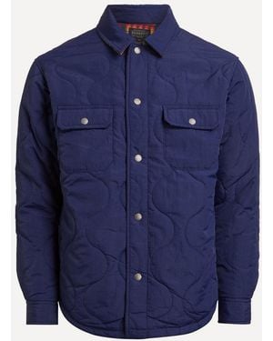 Pendleton Reversible Quilted Overshirt Small - Blue