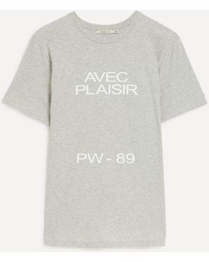 Paloma Wool Agust Avec Plaisir T-Shirt Light - White