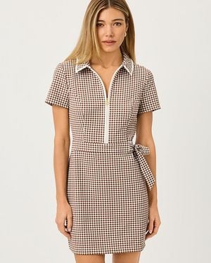 Lilly Pulitzer Upf 50+ Luxletic Kathy Short Sleeve Tie Dress - Natural
