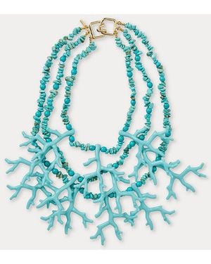 Lilly Pulitzer Kenneth Jay Lane Coral Necklace - Blue