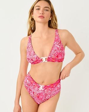 Lilly Pulitzer Lyall High Waisted Bikini Bottom - Pink
