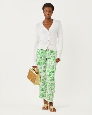 Lilly Pulitzer 27" Harleen High Rise Crop Jean - Green