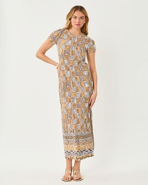Lilly Pulitzer Upf 50+ Chillylilly Kaden Maxi Dress - Metallic