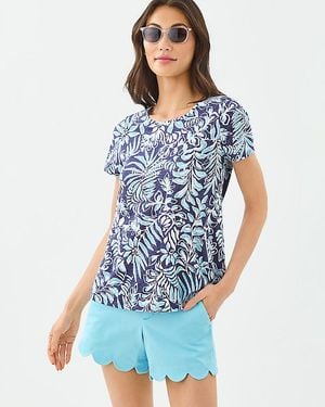 Lilly Pulitzer Etta Scoop Neck Top - Blue