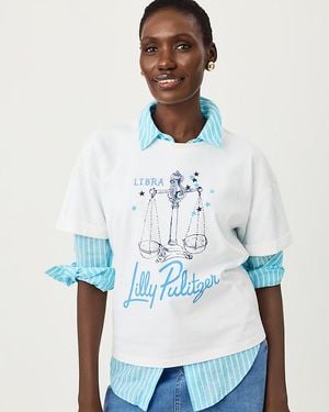 Lilly Pulitzer Stella Libra Zodiac Knit Top - White