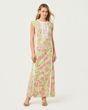 Lilly Pulitzer Rosalena Stretch Maxi Shift Dress - Green