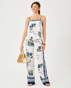 Lilly Pulitzer "32" Bal Harbour Palazzo Pant" - White