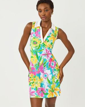 Lilly Pulitzer Upf 50+ Luxletic Cayo Costa Sleeveless Dress - White