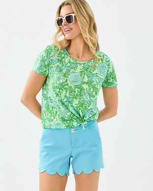 Lilly Pulitzer Etta Scoop Neck Top - Green