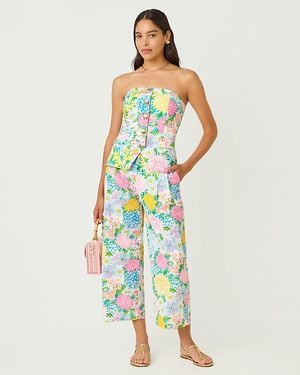 Lilly Pulitzer 25" Mandalay Wide Leg Crop Pant - White
