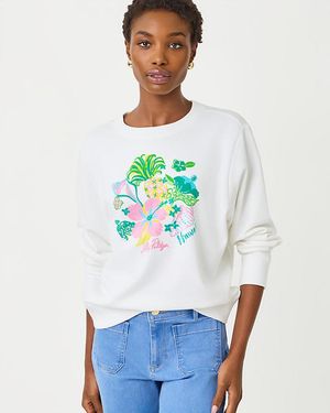 Lilly Pulitzer Ballad Cotton Sweatshirt - White