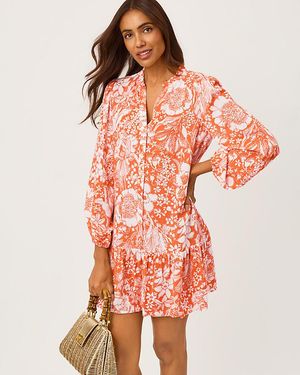 Lilly Pulitzer Shaley Tunic Popover Dress - Red