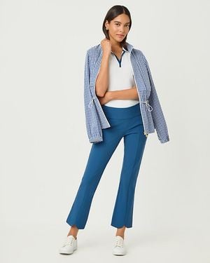 Lilly Pulitzer Upf 50+ Luxletic 28" Corso Scallop Kick Flare Pant - Blue