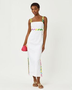 Lilly Pulitzer Mikayla Linen Midi Dress - White