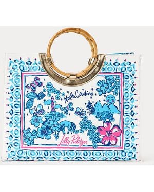Lilly Pulitzer Oasis Canvas Tote - Blue
