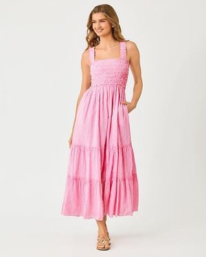 Lilly Pulitzer Hadly Smocked Maxi Dress - Pink