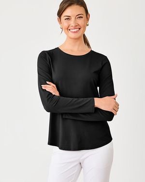 Lilly Pulitzer Upf 50+ Luxletic Westley Long Sleeve Active Tee - Black