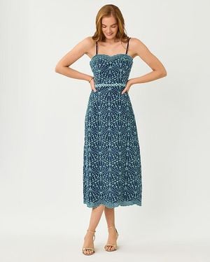Lilly Pulitzer Arlin Eyelet Midi Dress - Blue