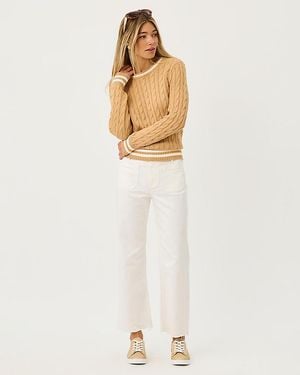 Lilly Pulitzer 27" Harleen High Rise Crop Jean - White