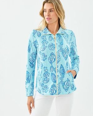 Lilly Pulitzer Upf 50+ Leona Zip-up Jacket - Blue