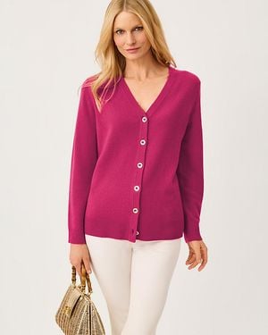 Lilly Pulitzer Tippery Longer Length Cashmere Cardigan - Pink