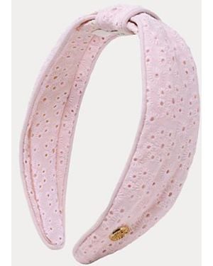 Lilly Pulitzer Eyelet Low Knot Headband - Pink
