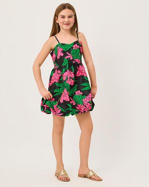 Lilly Pulitzer Girl's Mini Bowman Jacquard Dress - Red